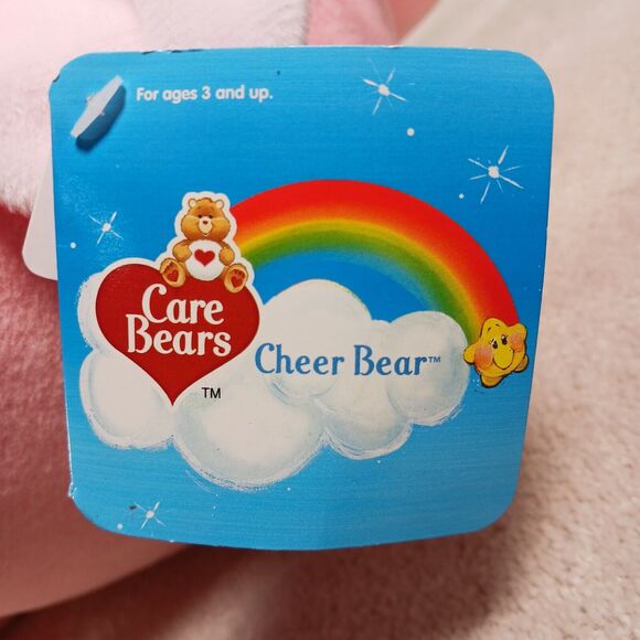 Care Bears Rare 2007 JUMBO Cheer Rainbow Bear 24" Pink Plush Stuffed Toy EUC - Picture 10 of 11
